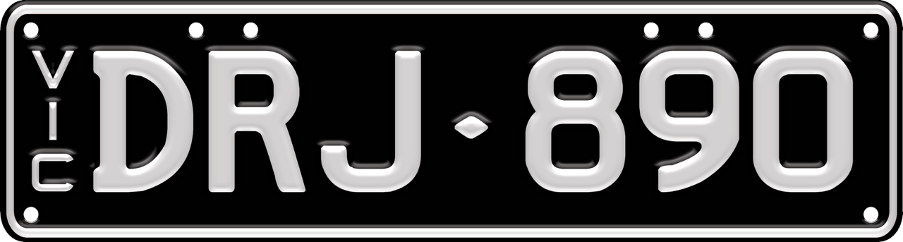 Slimline black plate